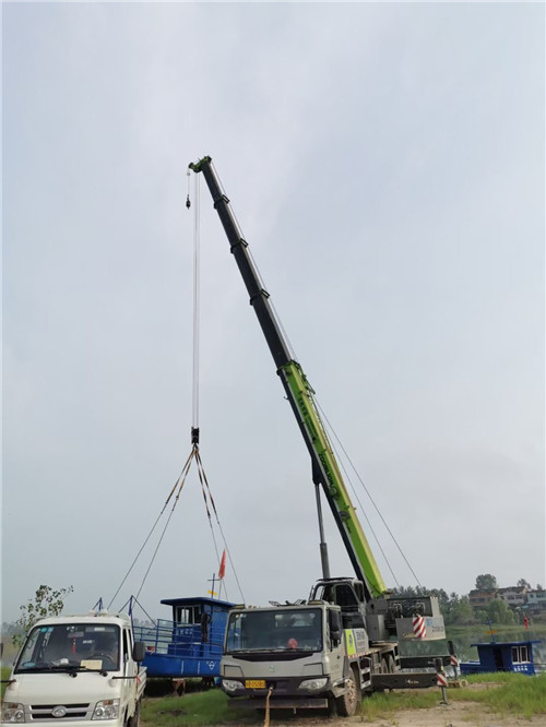 清涧县桥梁建设吊装案例